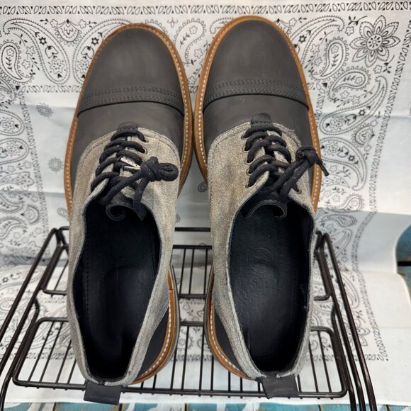 All Saints Jacks Place Portugal Men\'s Sz. 10.5M/ 44 EU Captoe Leather Oxford EUC main image 7